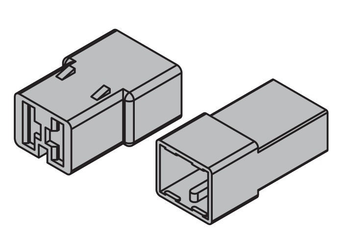 Kit 10 connettori rapidi a 2 vie per terminali non isolati