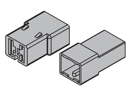 Kit 10 connettori rapidi a 2 vie per terminali non isolati