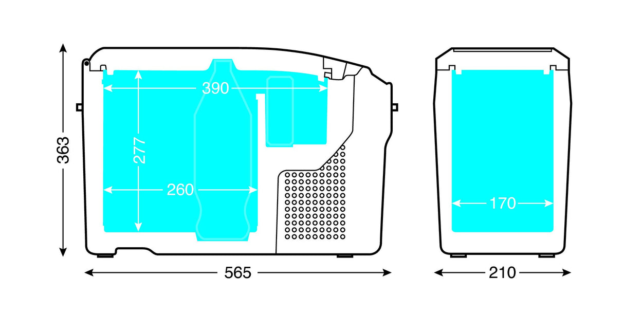TB15, frigorifero con compressore - 12/24V - 15 L