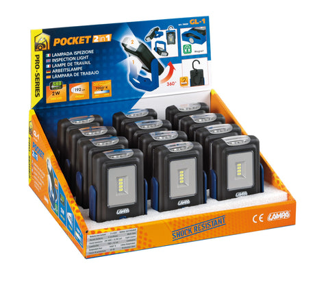 GL-1, lampada ispezione a LED con torcia - Sfuso