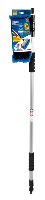 Bi-Level, set idrospazzola con manico telescopico, innesto a ghiera