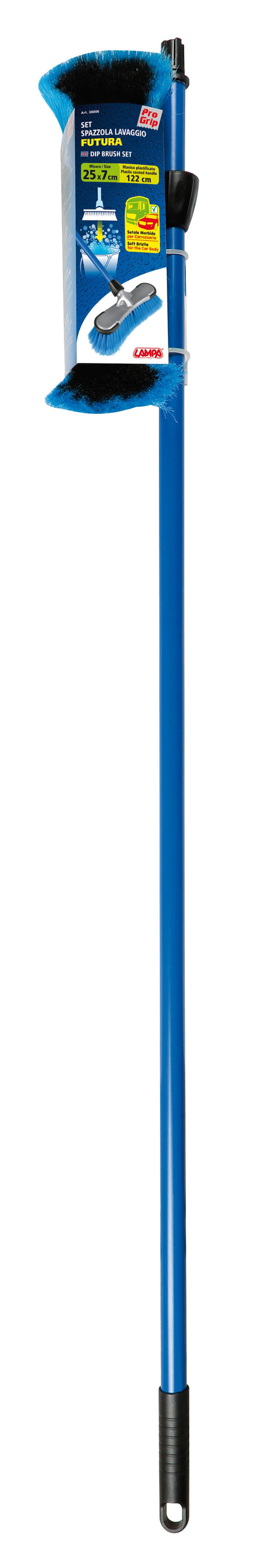 Futura, set spazzola con manico fisso, innesto a ghiera