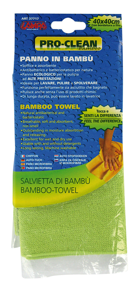 Pro-Clean - 40x40 cm - Panno ecologico - Tessuto in fibra di bambù