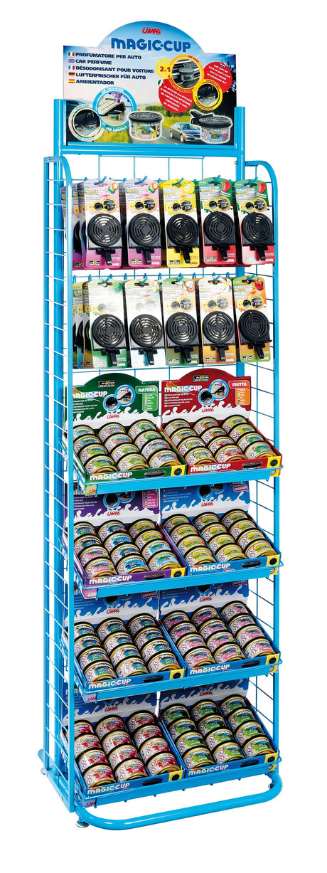Magic-Cup, espositore da pavimento in metallo