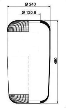 Suspension membrane MAN F90/F2000/TGA