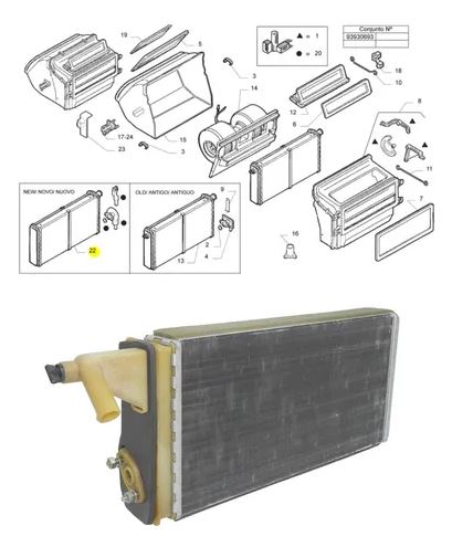 Heating radiator for Daily