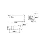 Staffa per antenna CB - Attacco montante per Man TGA TGL TGM TGX TGS