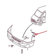 Supporto paraurti Mercedes dx/sx