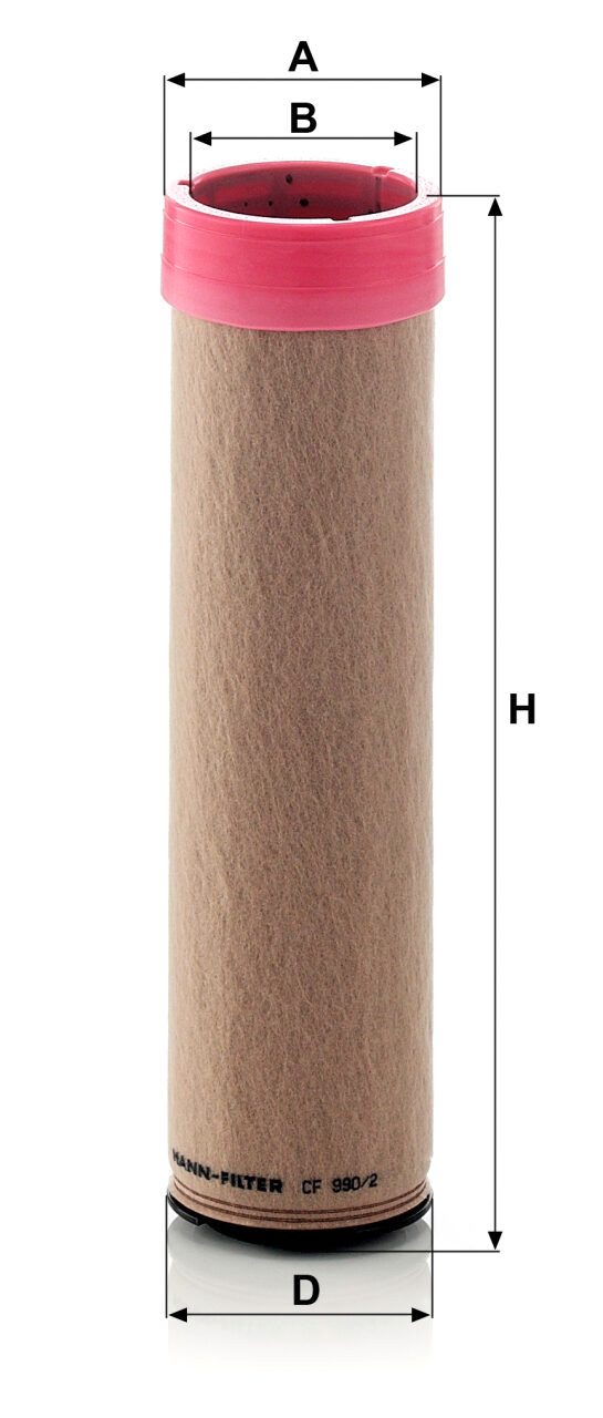 Filtro aria secondario Mann Filter