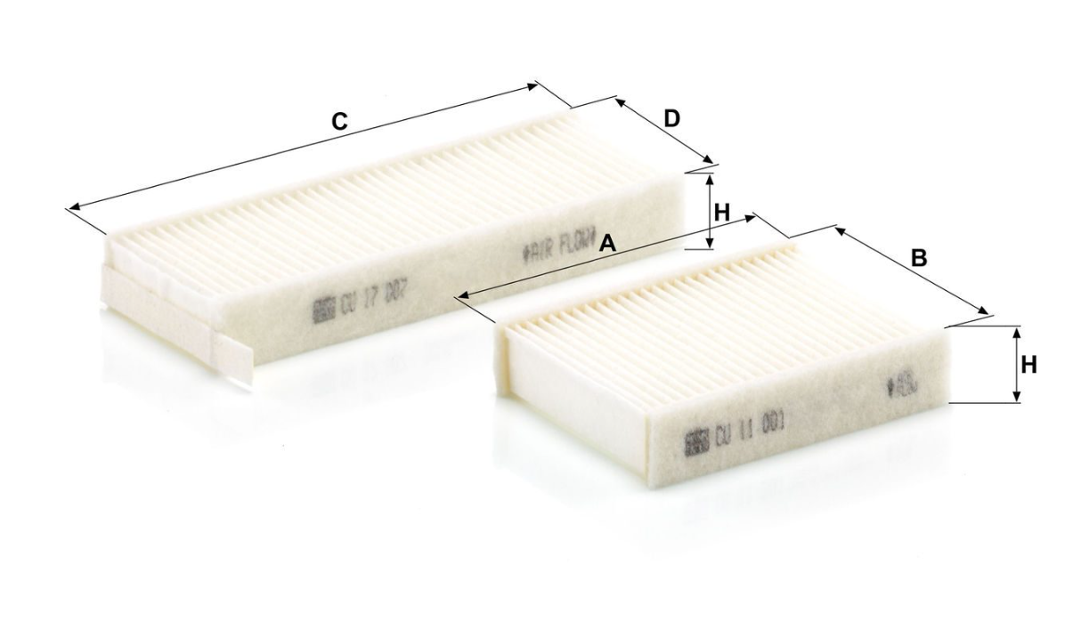 Filtro aria cabina Mann Filter DAF XD XF XG