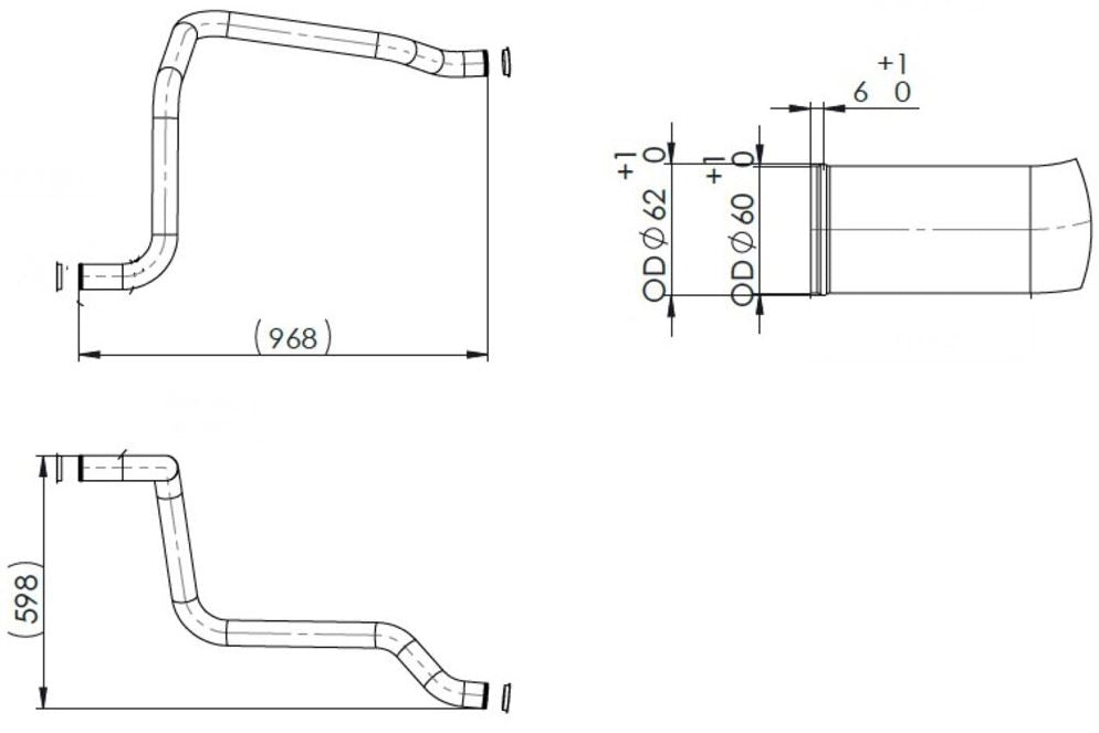 Tubo rallentatore Man TGA TGS e TGX
