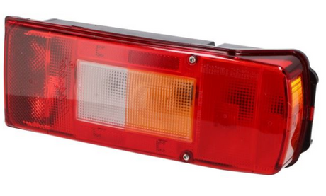 Fanale posteriore destro per Volvo, vista inclinata con dettaglio della lente laterale