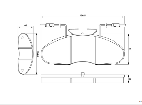 Serie pastiglie anteriori Nissan c/segnalatore