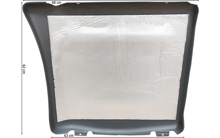 iparo marmitta scudo termico in metallo per Scania R, vista posteriore, codice SP0000009292